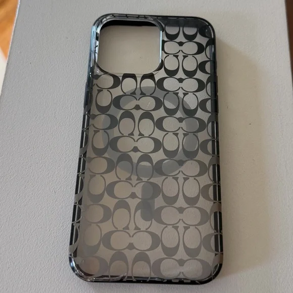 “COACH”iPhone 15 Pro Max phone case.(MagSafe,color-clear/black).Like new🤍🖤 - Picture 6 of 12
